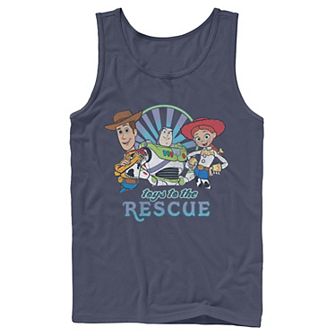 Men's Disney / Pixar Toy Story Jessie Woody Buzz Toys To The Rescue Tank Top