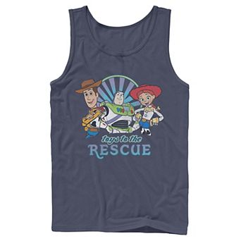 Men's Disney / Pixar Toy Story Jessie Woody Buzz Toys To The Rescue Tank Top