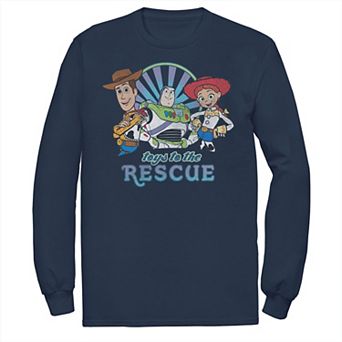 Disney / Pixar's Toy Story Jessie, Woody & Buzz Lightyear Men's Toys To The Rescue Tee