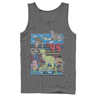 Disney / Pixar's Toy Story Men's 95 Retro Distressed Colorful Tank Top