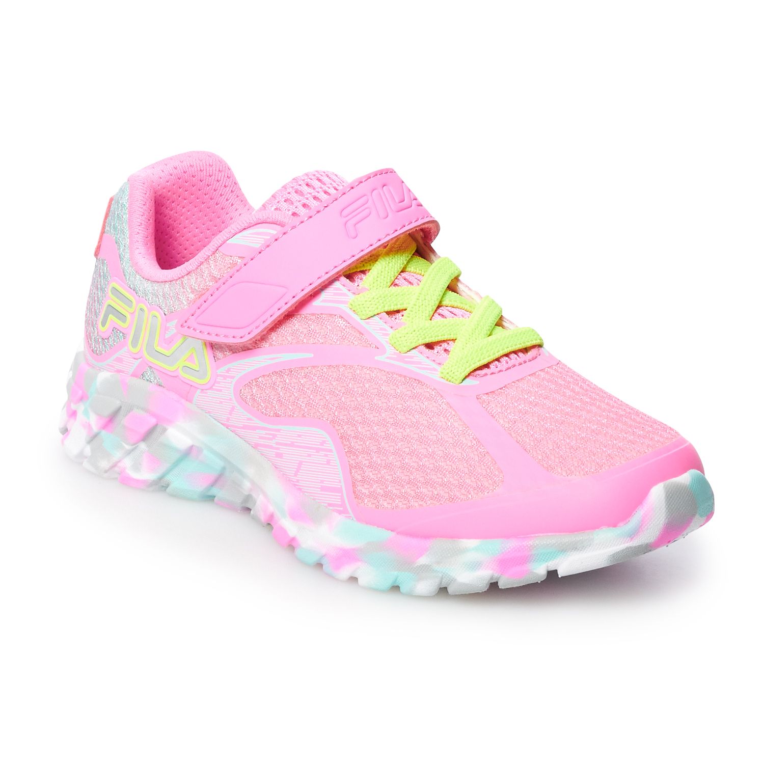 pink fila shoes kids