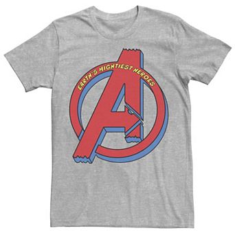Men's Marvel Avengers Earth's Mightiest Heroes Chest Logo Tee