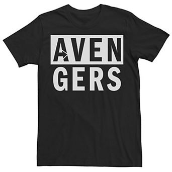 Men's Marvel Avengers Two Toned Stacked Text Tee