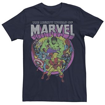 Men's Marvel Avengers The Mighty World Of Marvel Group Shot Tee
