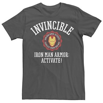 Men's Marvel Iron Man Armor Activate Chest Logo Tee