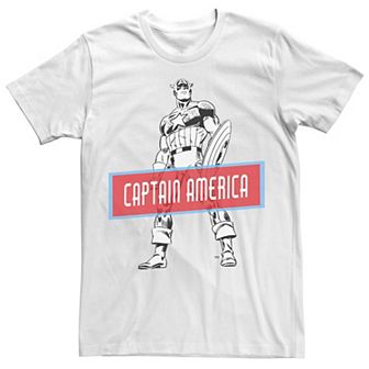Men's Marvel Avengers Captain America Simple Portrait Tee