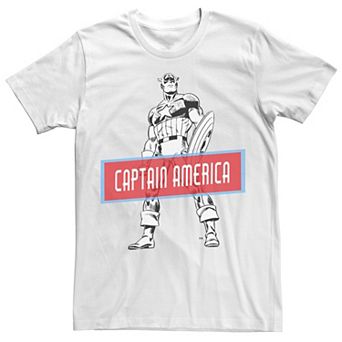 Men's Marvel Avengers Captain America Simple Portrait Tee