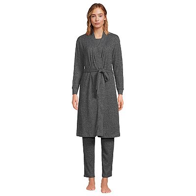 Women's Lands' End Robe, Pajama Tank Top Pajama Pants Set