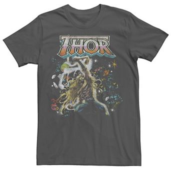 Men's Marvel Avengers Thor In Space Dark Portrait Tee