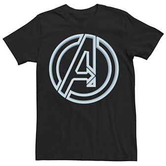 Men's Marvel Avengers Soft Neon Logo Tee
