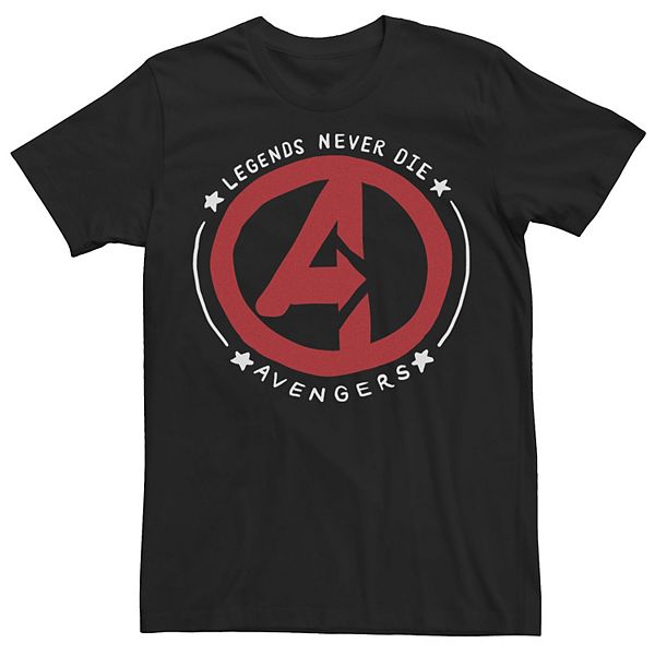 Men's Marvel Avengers Legends Never Die Tee