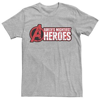 Men's Marvel Avengers Earth's Mightiest Heroes Chest Text Tee