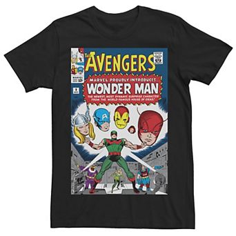 Men's Marvel Avengers Presenting Wonder Man Comic Cover Tee