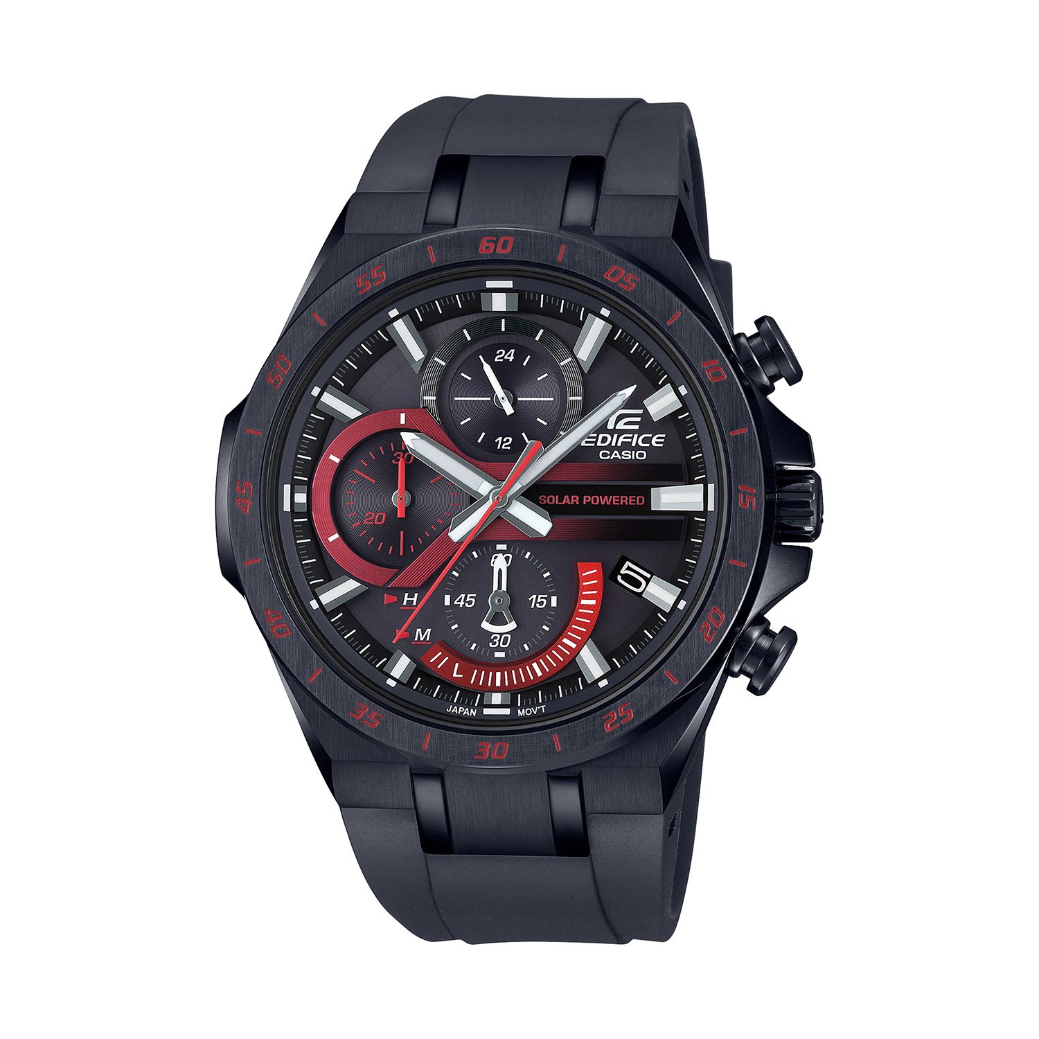 casio black stainless steel watch