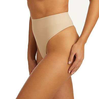 Women's Naomi & Nicole® Firm Control Shapewear Sleek Solutions Hi Waist Thong 7499