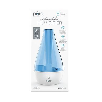 Pure Enrichment Ultrasonic Cool Mist Humidifier with Optional Night Light for Small and Medium Rooms