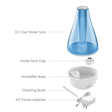 Pure Enrichment Ultrasonic Cool Mist Humidifier with Optional Night Light for Small and Medium Rooms