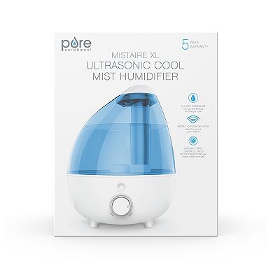 Pure Enrichment Extra-Large Ultrasonic Cool Mist Humidifier with Optional Night Light for 24 Hour Use