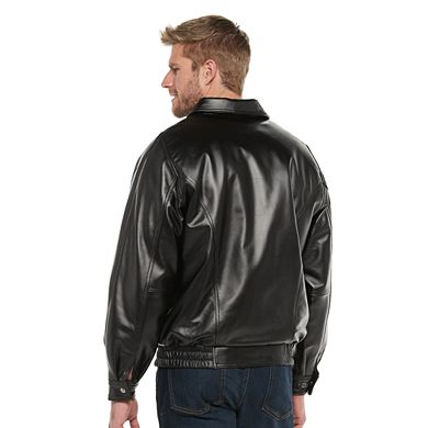 Men's Vintage Leather Leather Bomber Jacket