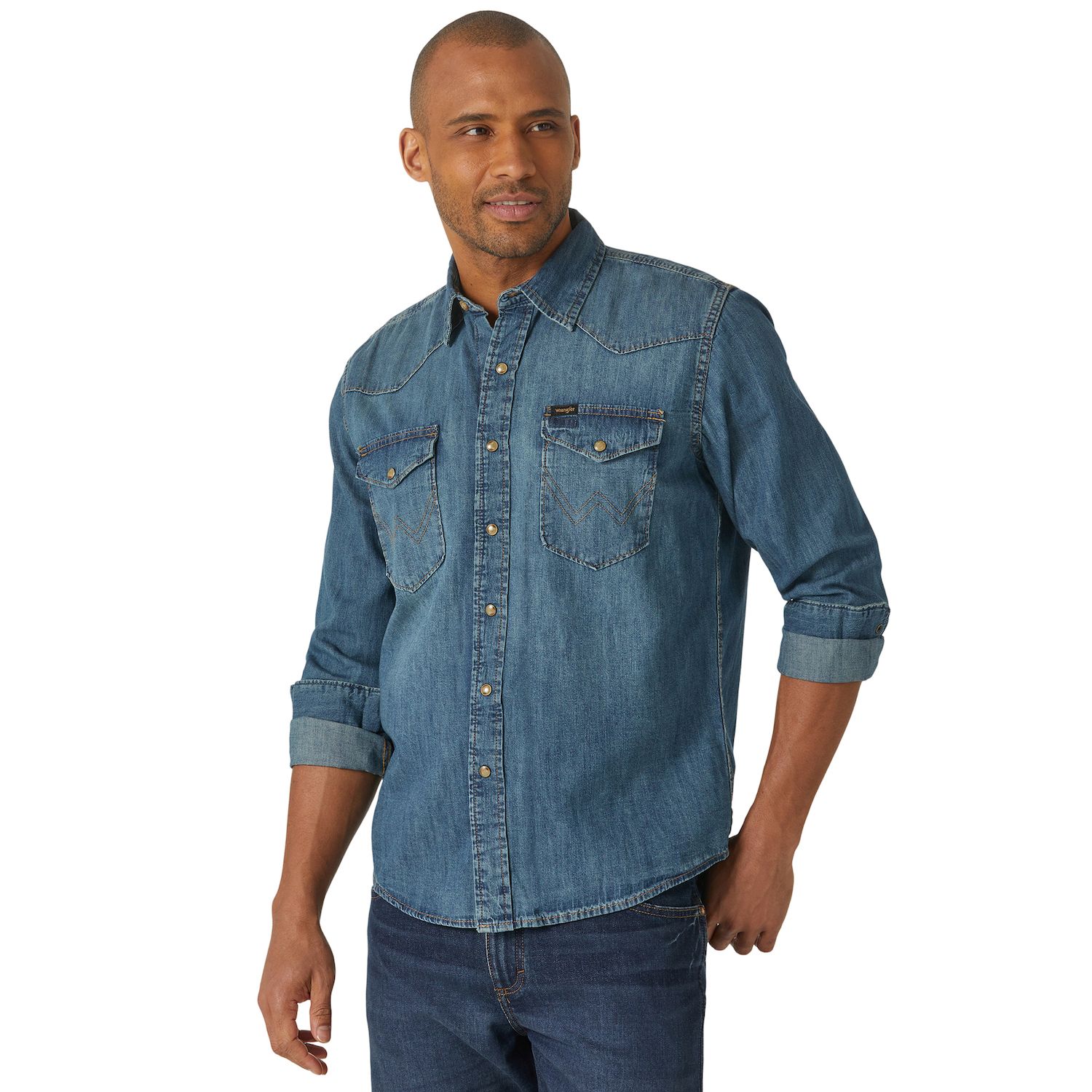 row sky blue jeans