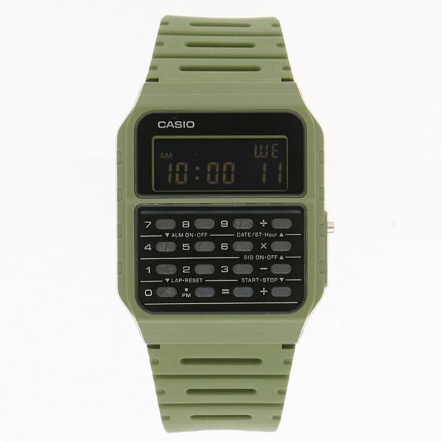 Digital in - Watch Casio Green Unisex CA53WF-3BOS Calculator