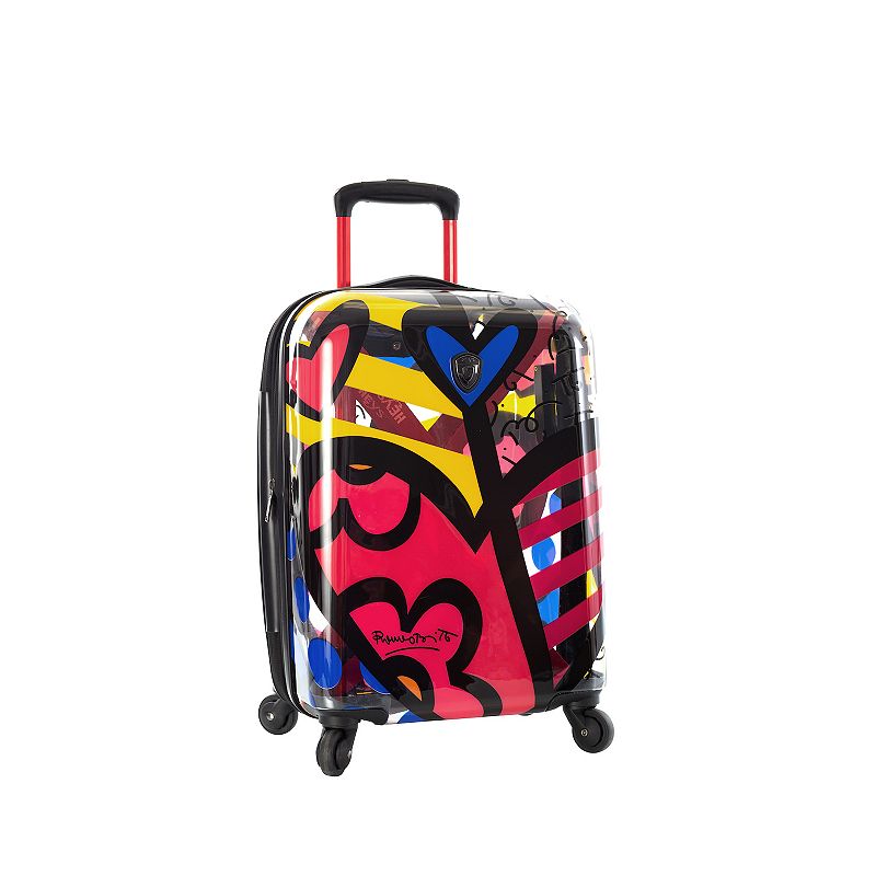 Heys Britto New Day Transparent Hardside Spinner Luggage, Multicolor, 30 IN