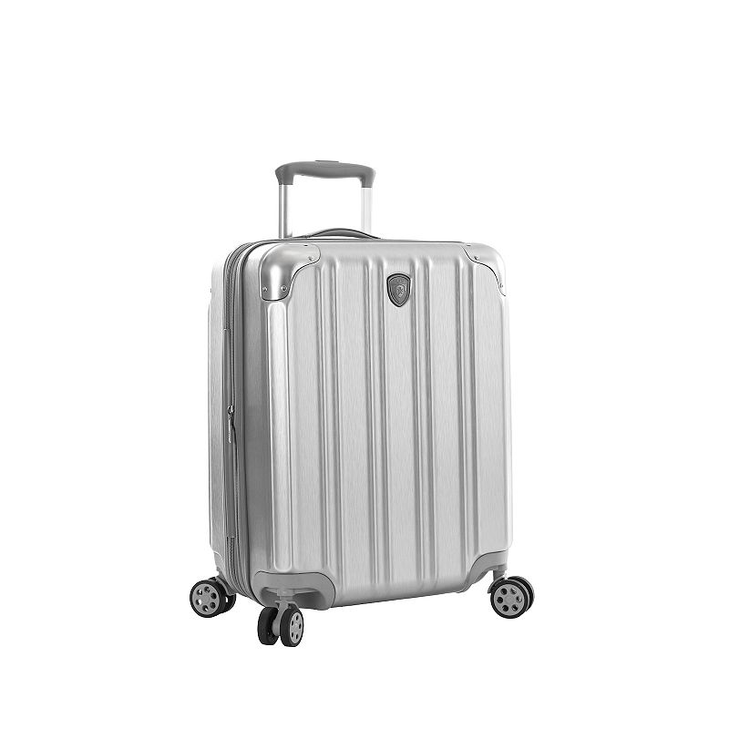 Heys Duotrak Hardside Spinner Luggage, Silver, 26 INCH