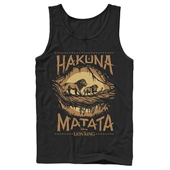 Disney's The Lion King Live Action Hakuna Matata Sunset Poster Men's Tank Top