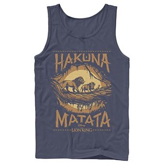 Disney's The Lion King Live Action Hakuna Matata Sunset Poster Men's Tank Top