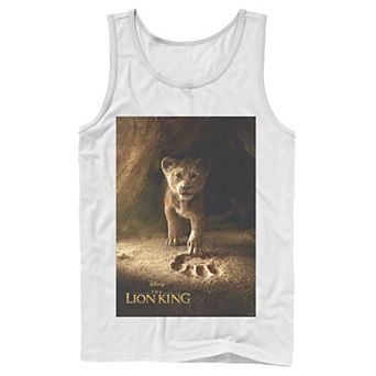 Disney's The Lion King Simba Paw Men's Live Action Movie Poster Tank Top