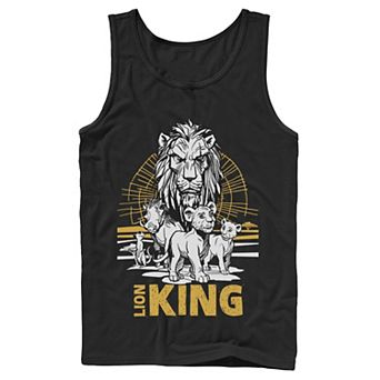 Disney's The Lion King Live Action Group Shot Sketch Poster Men's Tank Top
