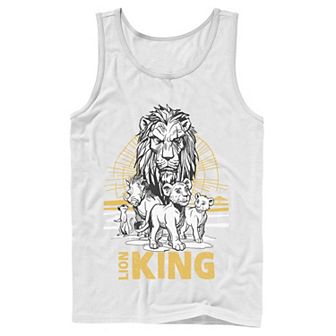 Disney's The Lion King Live Action Group Shot Sketch Poster Men's Tank Top