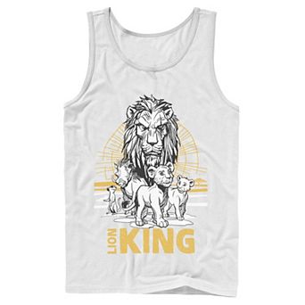 Disney's The Lion King Live Action Group Shot Sketch Poster Men's Tank Top