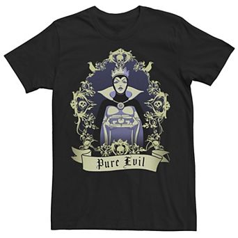 Disney's Snow White and the Seven Dwarfs Evil Queen Men's Pure Evil Tee