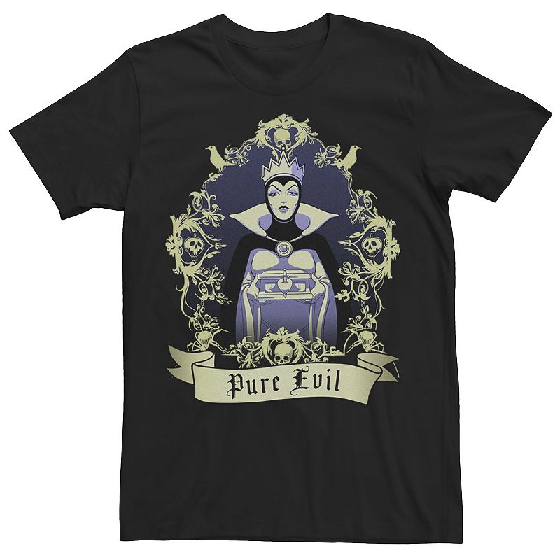 Disney's Snow White and the Seven Dwarfs Evil Queen Men's Pure Evil Tee, 