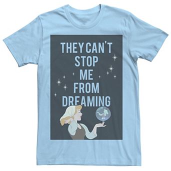 Disney's Cinderella Men's Can't Stop Dreaming Tee