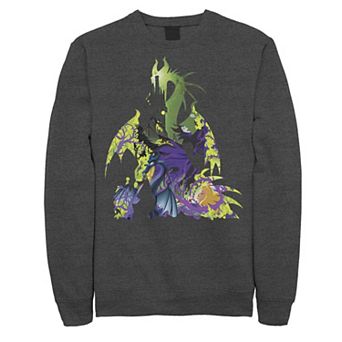 Disney's Sleeping Beauty Maleficent Men's Dragon Silhouette Sweatshirt