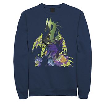 Disney's Sleeping Beauty Maleficent Men's Dragon Silhouette Sweatshirt