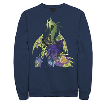 Disney's Sleeping Beauty Maleficent Men's Dragon Silhouette Sweatshirt