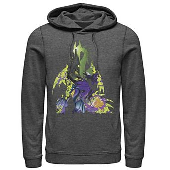 Disney's Sleeping Beauty Maleficent Men's Dragon Silhouette Hoodie