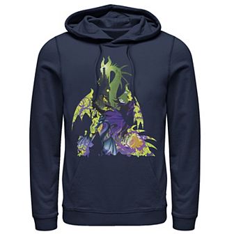 Disney's Sleeping Beauty Maleficent Men's Dragon Silhouette Hoodie