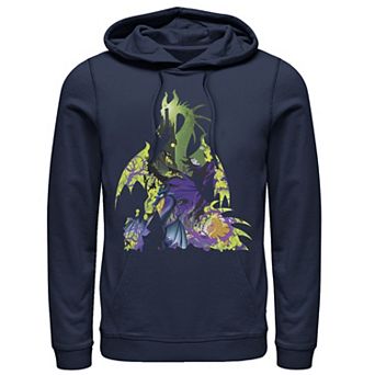 Disney's Sleeping Beauty Maleficent Men's Dragon Silhouette Hoodie