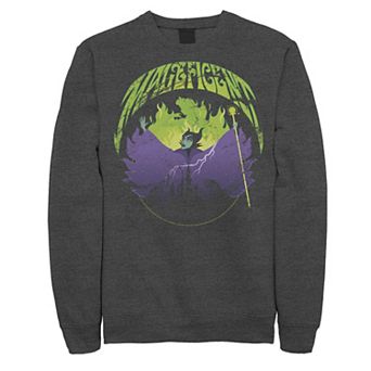 Disney's Sleeping Beauty Silouhette Maleficent Men's Rock Theme Sweatshirt
