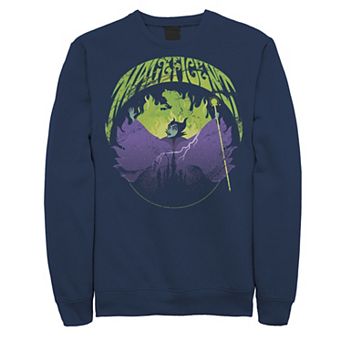 Disney's Sleeping Beauty Silouhette Maleficent Men's Rock Theme Sweatshirt