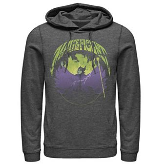 Disney's Sleeping Beauty Maleficent Silhouette Men's Rock Theme Hoodie