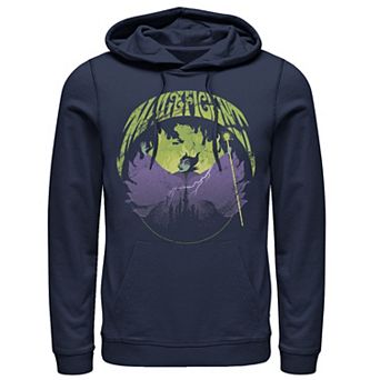 Disney's Sleeping Beauty Maleficent Silhouette Men's Rock Theme Hoodie