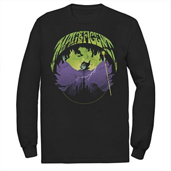Disney's Sleeping Beauty Silhouette Maleficent Men's Rock Theme Tee