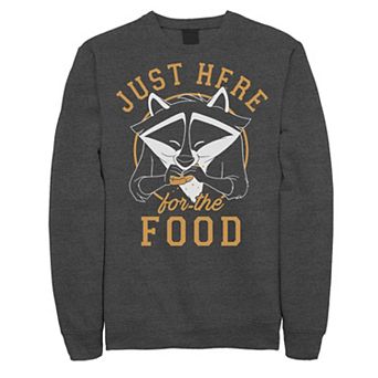 Disney's Pocahontas Meeko Men's Just Here For The Food Portrait Sweatshirt
