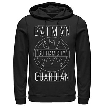 Men's DC Comics Batman Gotham City Guardian Text Poster Hoodie