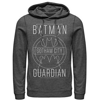 Men's DC Comics Batman Gotham City Guardian Text Poster Hoodie